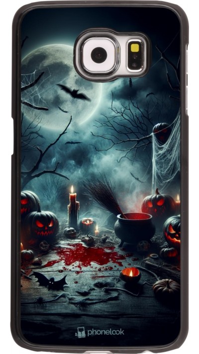 Samsung Galaxy S6 Case Hülle - Halloween 2024 Dunkler Mond