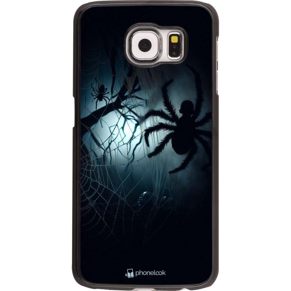 Samsung Galaxy S6 Case Hülle - Halloween 2024 Dunkle Spinne