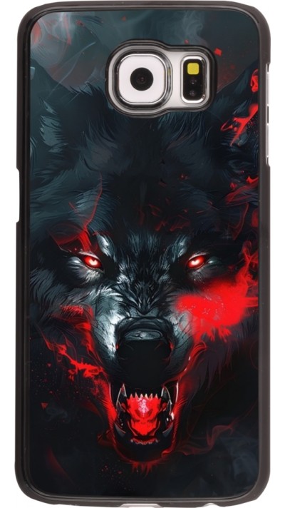 Samsung Galaxy S6 Case Hülle - Halloween 2024 mad werewolf