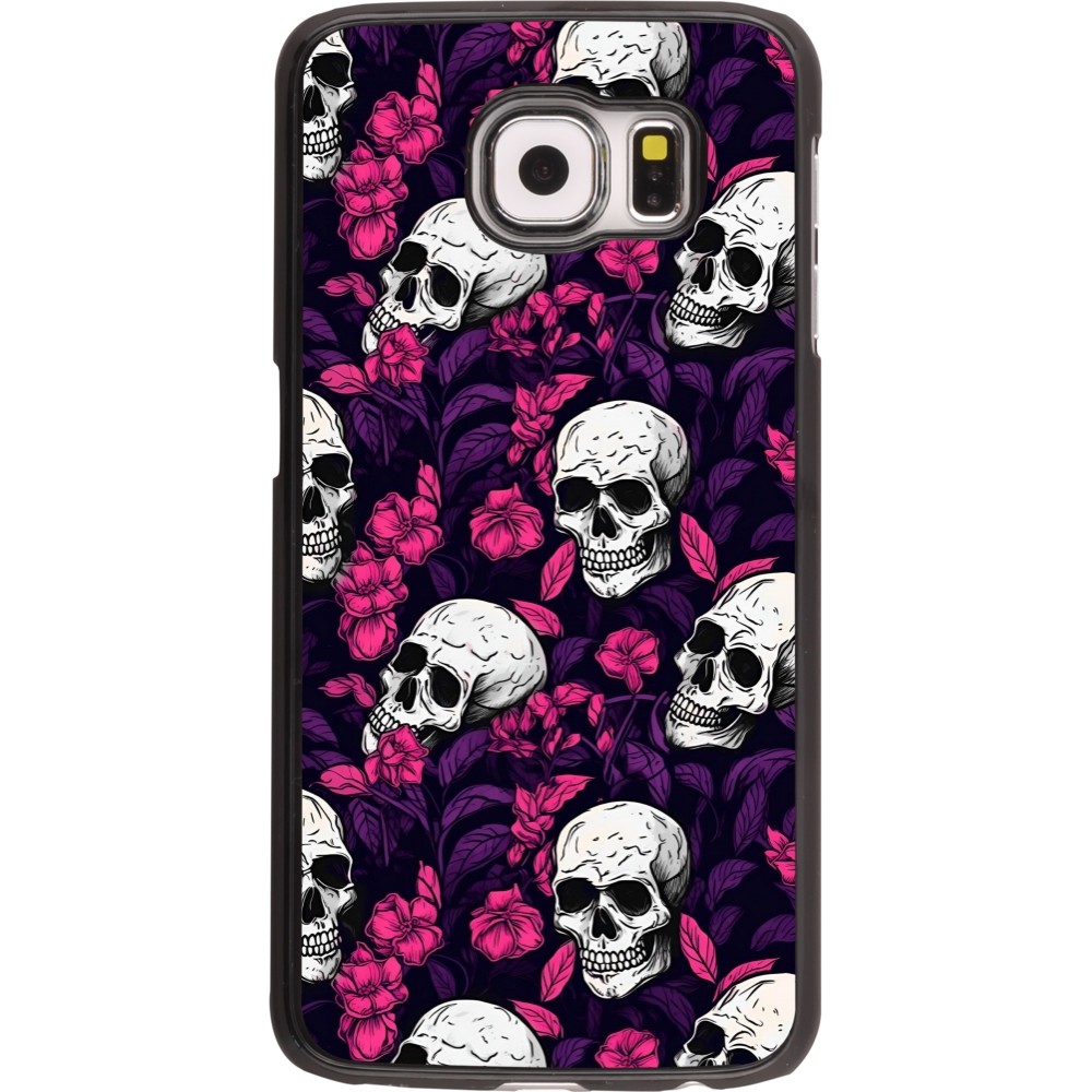 Samsung Galaxy S6 Case Hülle - Halloween 2024 romantic skulls