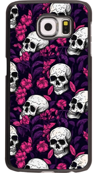 Samsung Galaxy S6 Case Hülle - Halloween 2024 romantic skulls