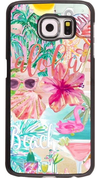 Samsung Galaxy S6 Case Hülle - Preppy Collage Aloha