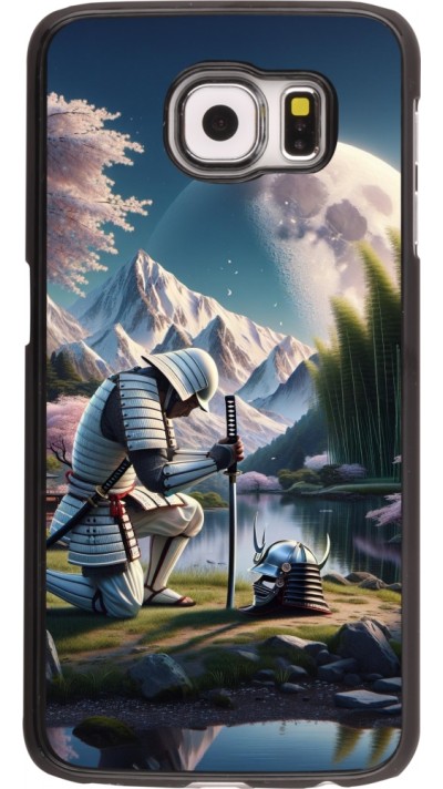 Samsung Galaxy S6 Case Hülle - Samurai Katana Mond