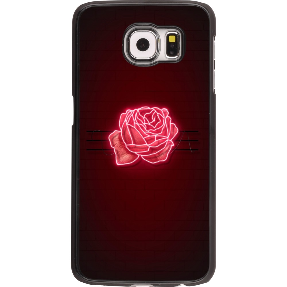 Samsung Galaxy S6 Case Hülle - Spring 23 neon rose