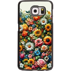 Samsung Galaxy S6 Case Hülle - Sommer Blumenmuster