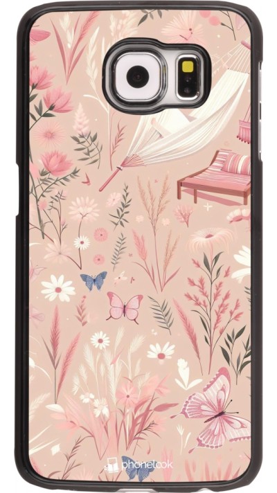 Samsung Galaxy S6 Case Hülle - Sommer Pastellmuster