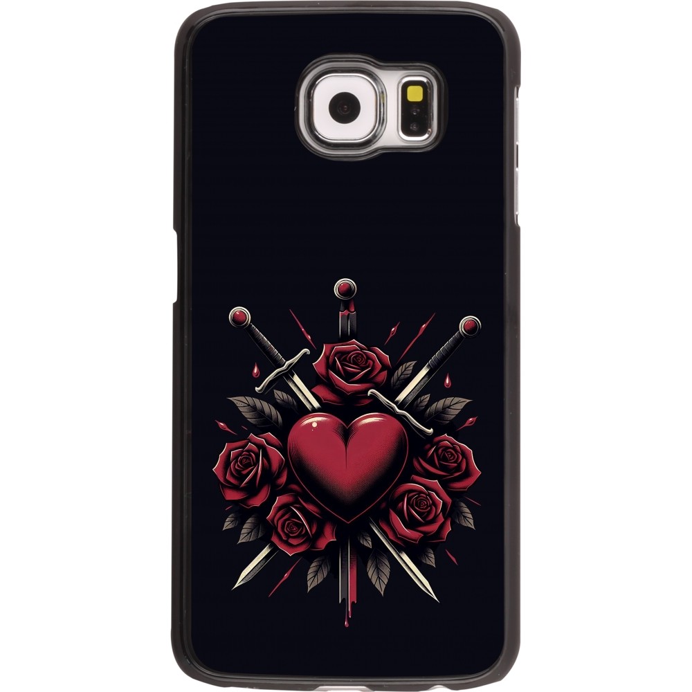 Samsung Galaxy S6 Case Hülle - Valentine 2024 gothic love