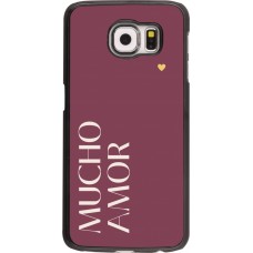 Samsung Galaxy S6 Case Hülle - Valentine 2024 mucho amor rosado