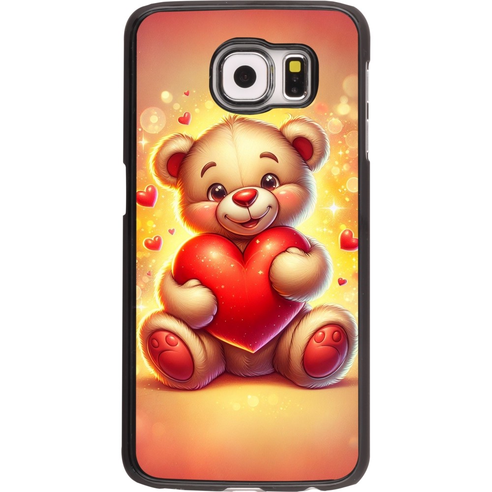 Samsung Galaxy S6 Case Hülle - Valentin 2024 Teddy Liebe