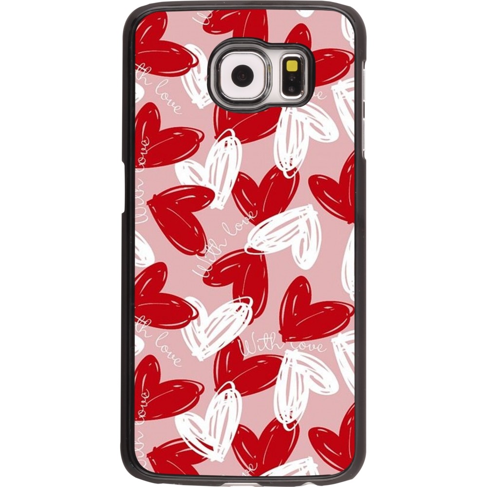 Samsung Galaxy S6 Case Hülle - Valentine 2024 with love heart