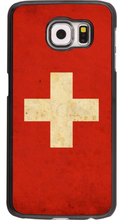 Hülle Samsung Galaxy S6 - Vintage Flag SWISS