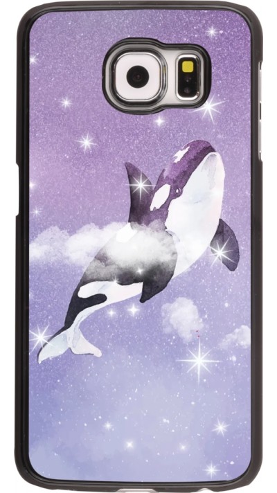 Hülle Samsung Galaxy S6 - Whale in sparking stars