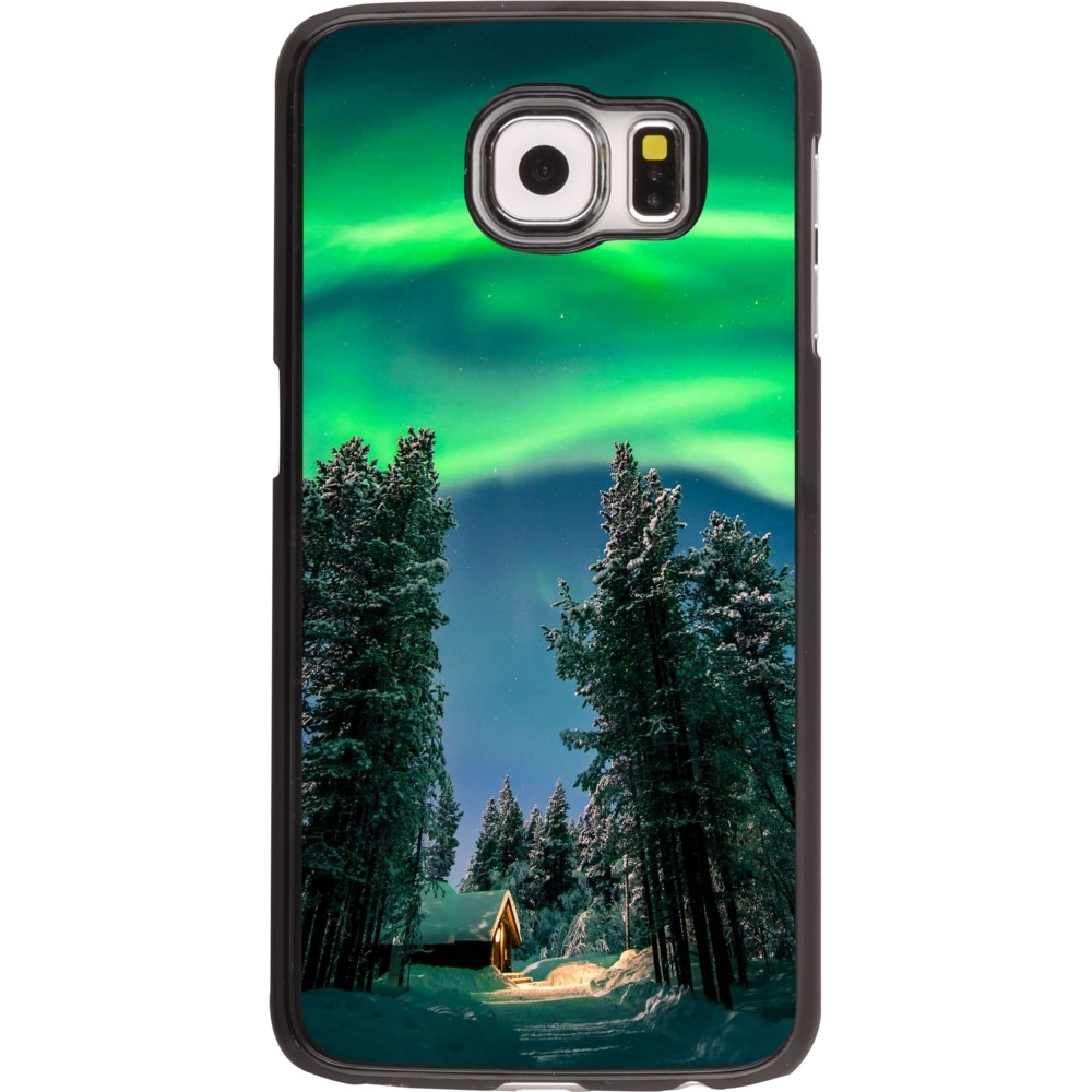 Samsung Galaxy S6 Case Hülle - Winter 22 Northern Lights