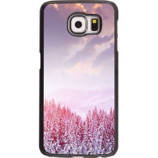 Samsung Galaxy S6 Case Hülle - Winter 22 Pink Forest