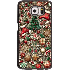 Samsung Galaxy S6 Case Hülle - Weihnachten 2023 Mikromuster