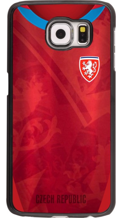 Coque Samsung Galaxy S6 edge - Maillot de football République Tchèque personnalisable