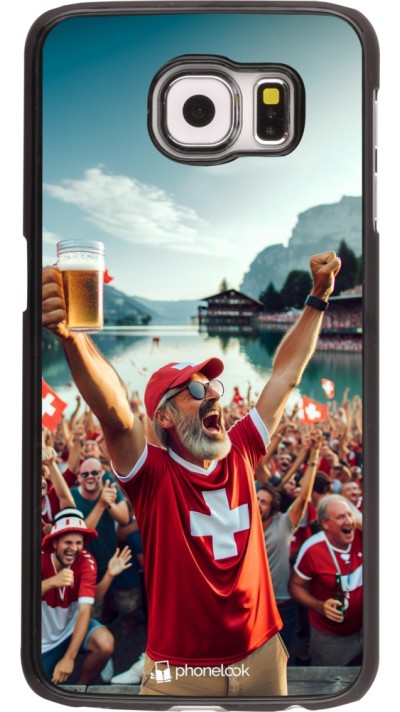 Coque Samsung Galaxy S6 edge - Victoire suisse fan zone Euro 2024