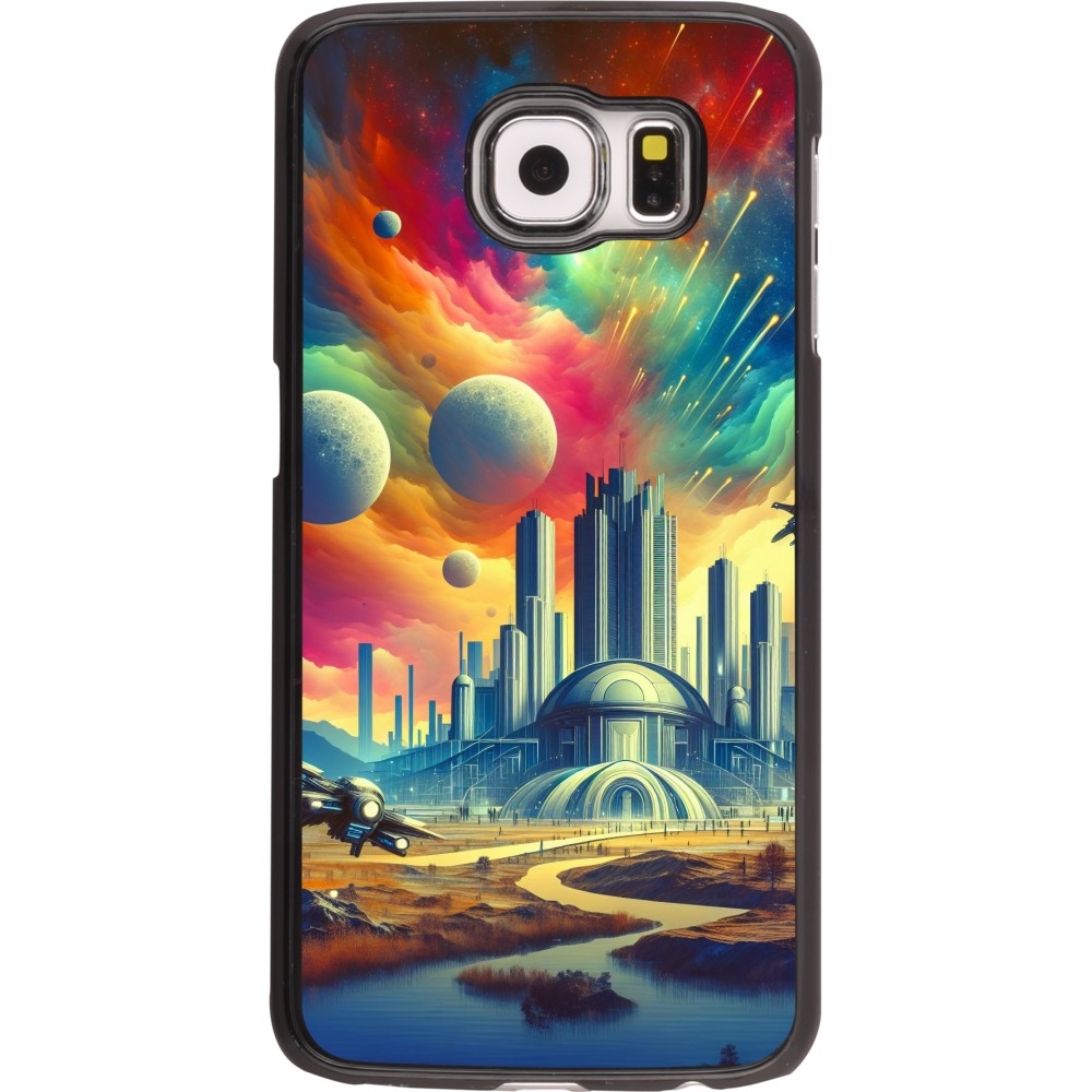 Coque Samsung Galaxy S6 edge - Ville extra-dôme futuriste