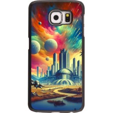 Coque Samsung Galaxy S6 edge - Ville extra-dôme futuriste