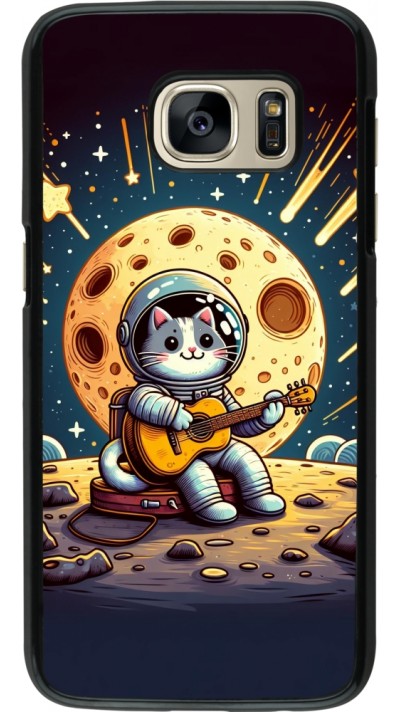 Samsung Galaxy S7 Case Hülle - AstroKatze RockMond