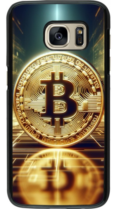 Samsung Galaxy S7 Case Hülle - Bitcoin Stehen