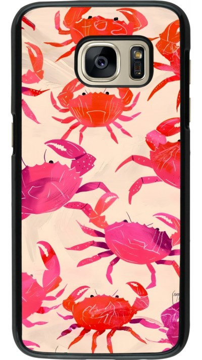 Samsung Galaxy S7 Case Hülle - Crabs Paint