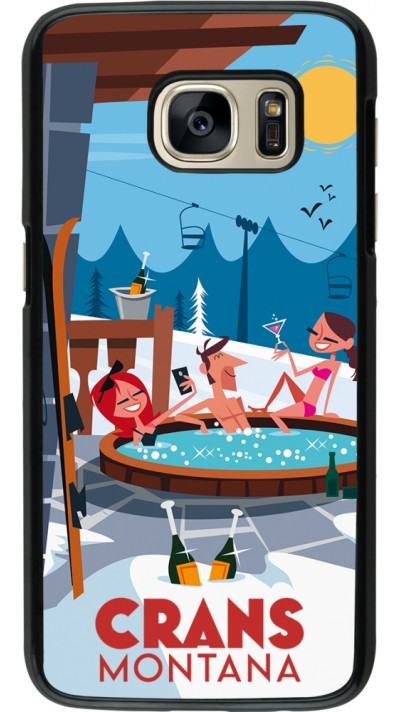 Samsung Galaxy S7 Case Hülle - Crans-Montana Mountain Jacuzzi