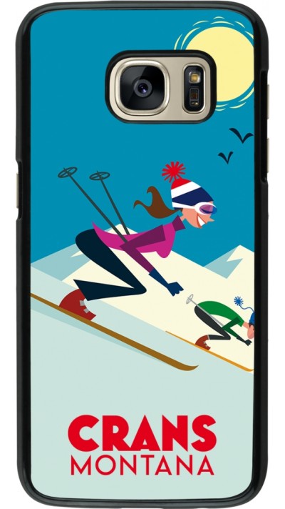 Samsung Galaxy S7 Case Hülle - Crans-Montana Ski Downhill