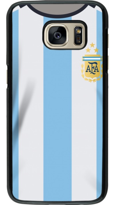 Samsung Galaxy S7 Case Hülle - Argentinien 2022 personalisierbares Fussballtrikot