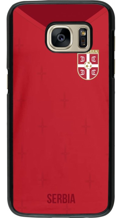 Samsung Galaxy S7 Case Hülle - Serbien 2022 personalisierbares Fussballtrikot