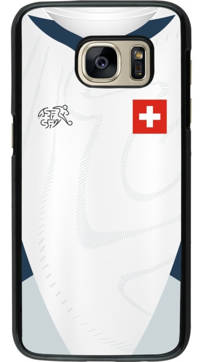 Samsung Galaxy S7 Case Hülle - Schweiz Away personalisierbares Fussballtrikot