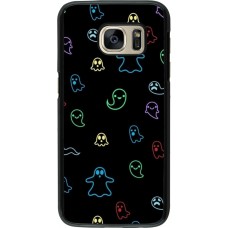 Samsung Galaxy S7 Case Hülle - Halloween 2024 colorful ghosts