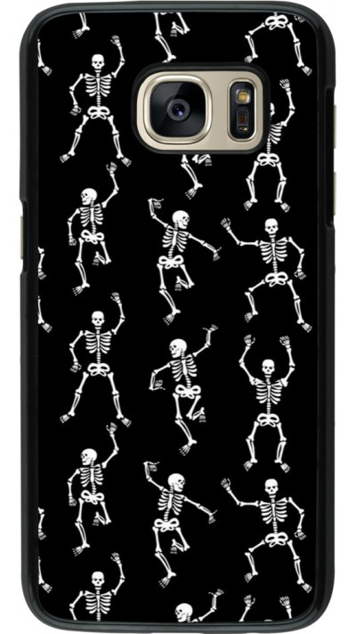 Samsung Galaxy S7 Case Hülle - Halloween 2024 dancing skeleton