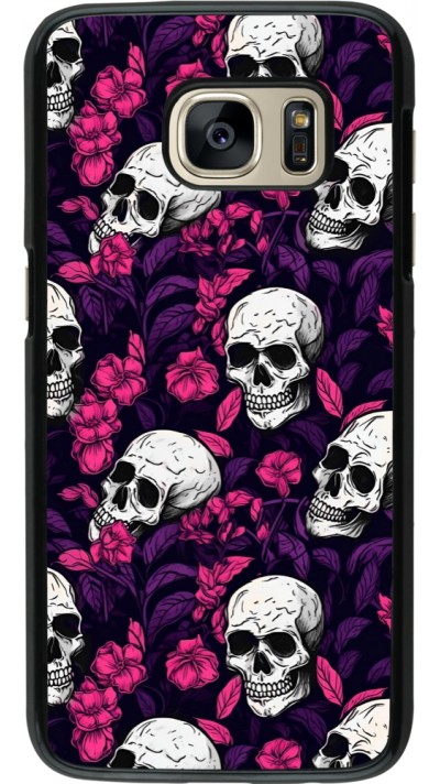 Samsung Galaxy S7 Case Hülle - Halloween 2024 romantic skulls