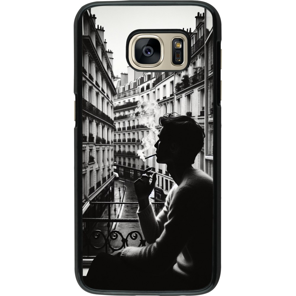 Samsung Galaxy S7 Case Hülle - Parisian Smoker