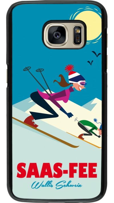 Samsung Galaxy S7 Case Hülle - Saas-Fee Ski Downhill