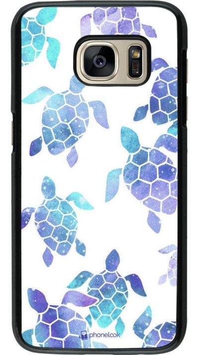 Hülle Samsung Galaxy S7 - Turtles pattern watercolor