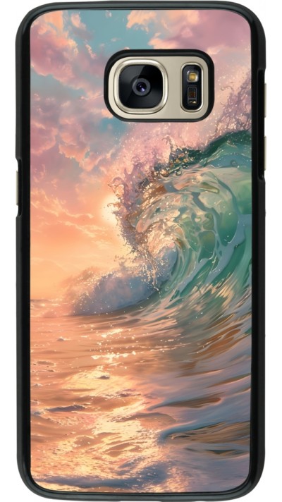 Samsung Galaxy S7 Case Hülle - Wave Sunset