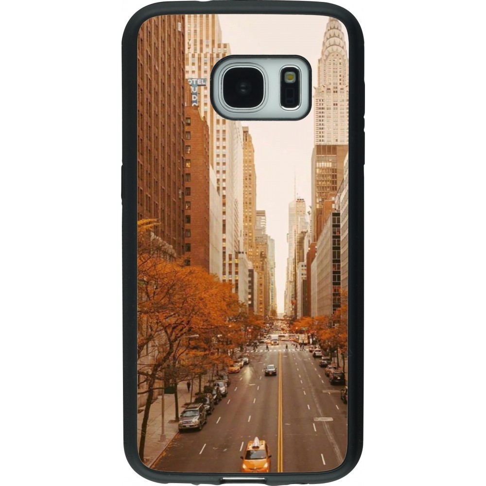 Samsung Galaxy S7 Case Hülle - Silikon schwarz Autumn 2024 New York city