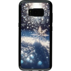 Samsung Galaxy S8 Case Hülle - Hybrid Armor schwarz Schneeflocke Solar Glanz