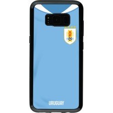 Samsung Galaxy S8 Case Hülle - Hybrid Armor schwarz Uruguay 2022 personalisierbares Fussballtrikot