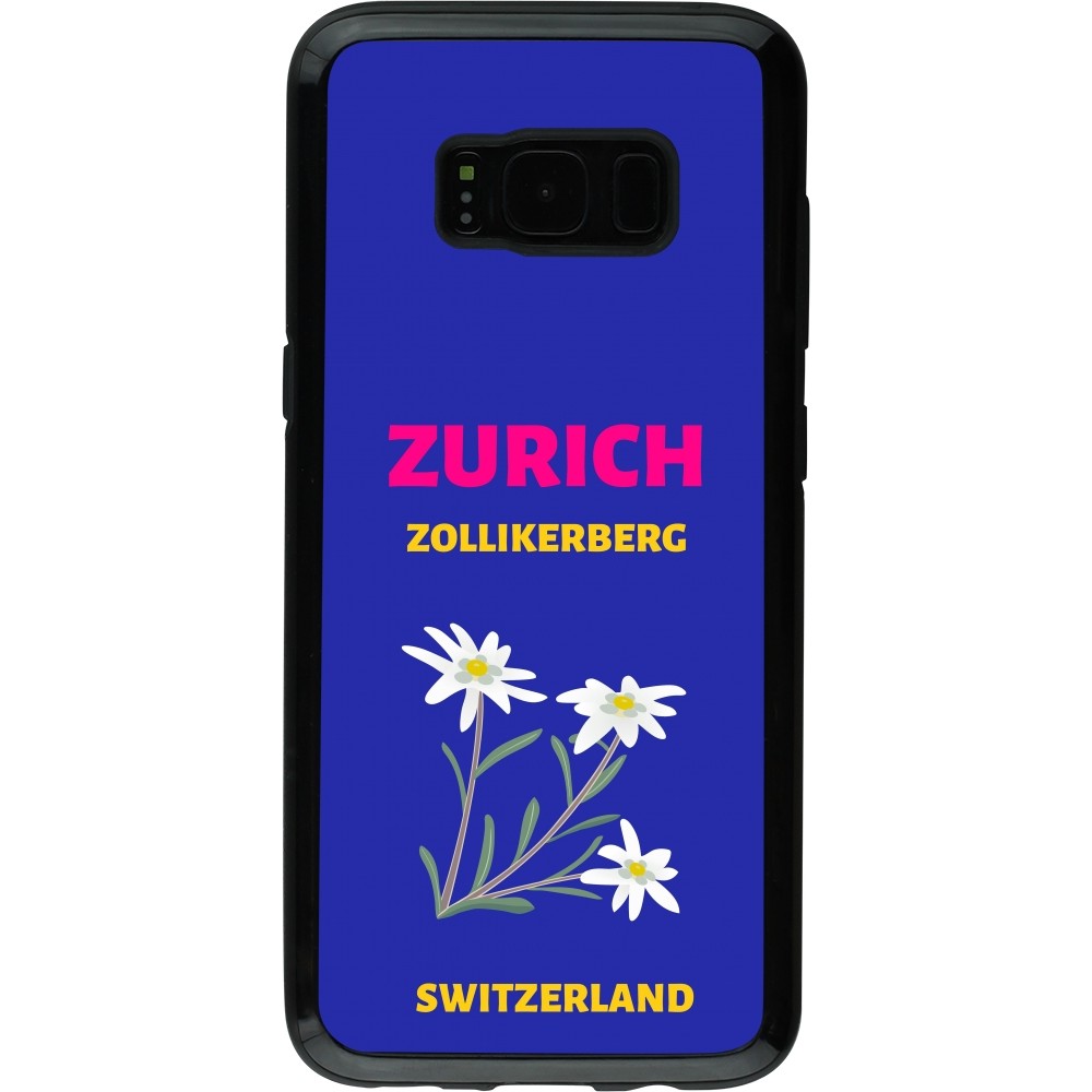 Samsung Galaxy S8 Case Hülle - Hybrid Armor schwarz Pop Summer Destination Zurich