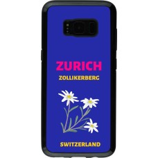 Samsung Galaxy S8 Case Hülle - Hybrid Armor schwarz Pop Summer Destination Zurich