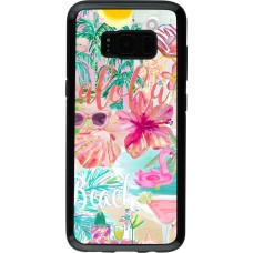 Samsung Galaxy S8 Case Hülle - Hybrid Armor schwarz Preppy Collage Aloha