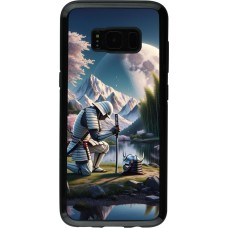 Samsung Galaxy S8 Case Hülle - Hybrid Armor schwarz Samurai Katana Mond