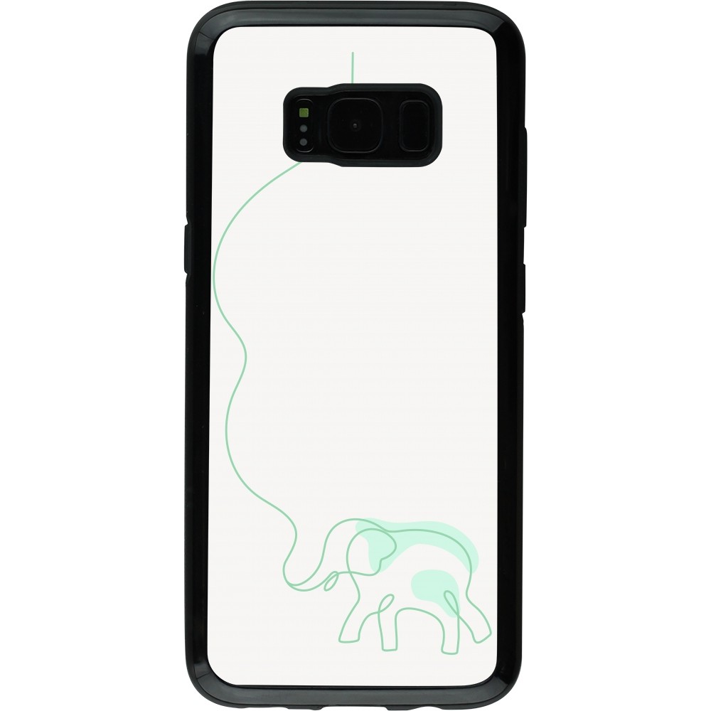 Samsung Galaxy S8 Case Hülle - Hybrid Armor schwarz Spring 23 baby elephant