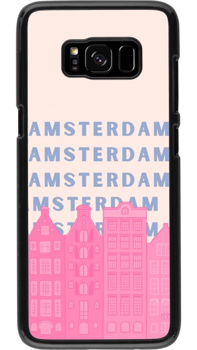 Samsung Galaxy S8 Case Hülle - Amsterdam Pink Print