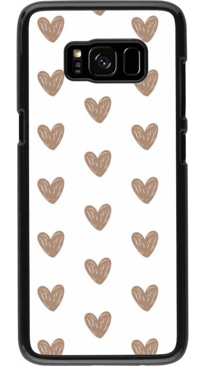 Samsung Galaxy S8 Case Hülle - Autumn 2024 brown hearts