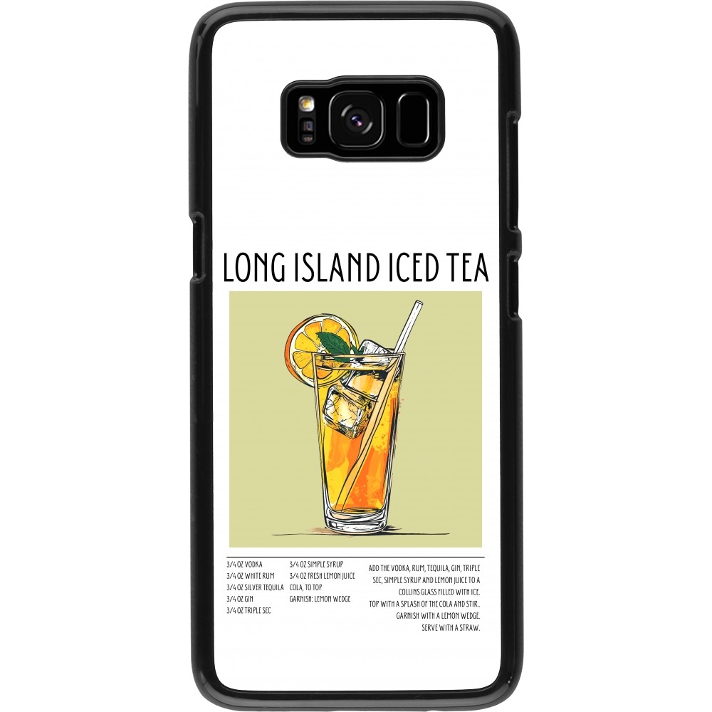 Samsung Galaxy S8 Case Hülle - Cocktail Rezept Long Island Ice Tea