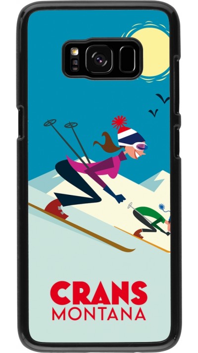 Samsung Galaxy S8 Case Hülle - Crans-Montana Ski Downhill